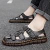 Summer new men's large size casual handmade sandals fashion trend all sandals beach shoes 38-47