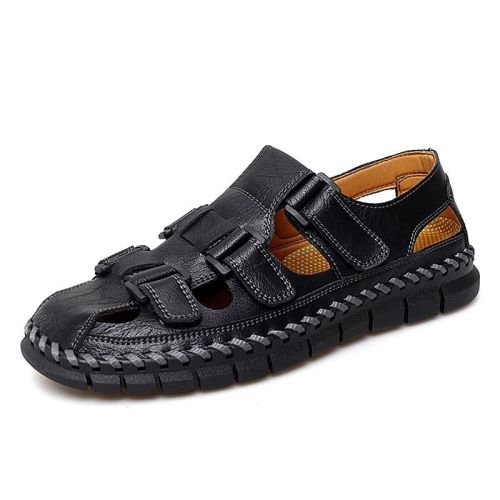 Summer new men's large size casual handmade sandals fashion trend all sandals beach shoes 38-47