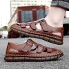 Summer new men's large size casual handmade sandals fashion trend all sandals beach shoes 38-47