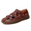 Summer new men's large size casual handmade sandals fashion trend all sandals beach shoes 38-47