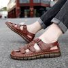 Summer new men's large size casual handmade sandals fashion trend all sandals beach shoes 38-47